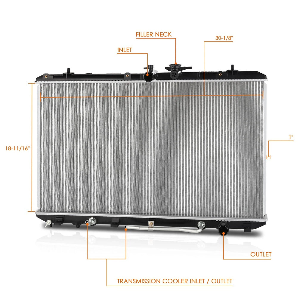 Aluminum Cooling Radiator DPI-13023 for Toyota Highlander (2008–2013)