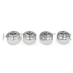 Set of 4 Chrome Gear Skull Bolt Caps for Harley Dyna Softail Road King