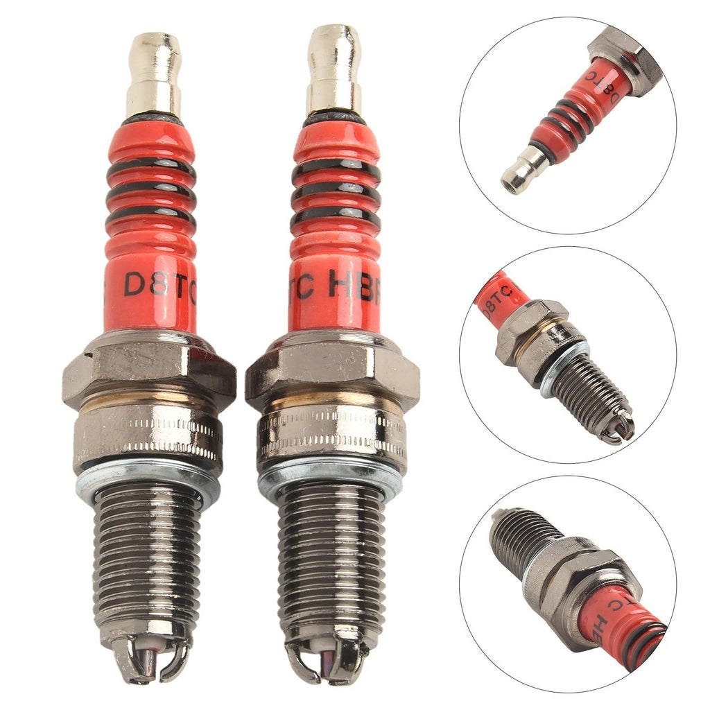 Set of 2 Compatible Spark Plugs for CG125, CF250, CH250, ATVs