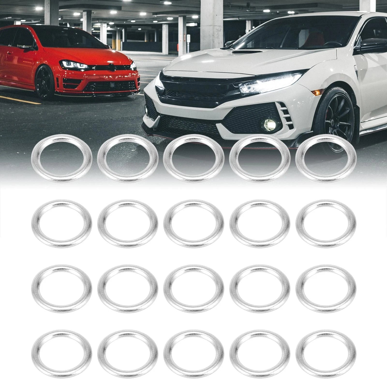 20pcs M14 Oil Drain Plug Gasket for Volkswagen Audi (N0138157)