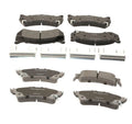 Set of 4 Semi-Metallic Brake Pads for Chevy GMC (w/ Single Piston Caliper)