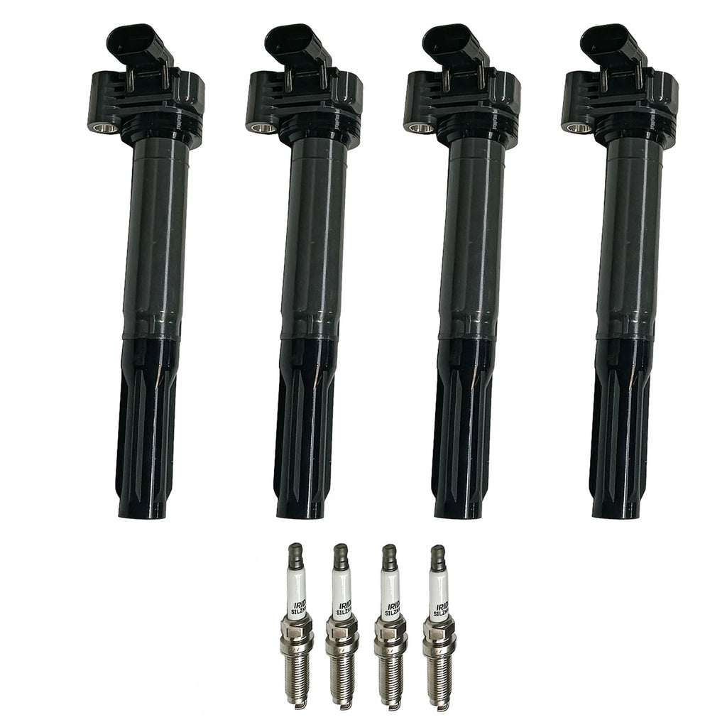 4X Ignition Coils & 4X Iridium Spark Plugs for Fiat 500 (2012–2016) UF649