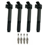 4X Ignition Coils & 4X Iridium Spark Plugs for Fiat 500 (2012–2016) UF649