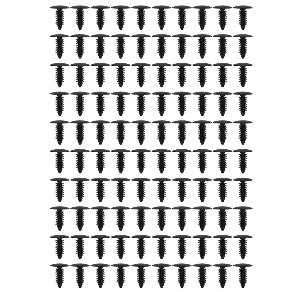 100pcs 7.8mm Plastic Car Interior Rivets Fastener Retainer Clips