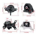 Set of 4 Transmission and Motor Mounts for Acura RSX 2.0L Manual (2002–2005)