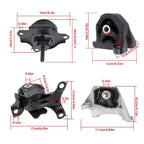 Set of 4 Transmission and Motor Mounts for Acura RSX 2.0L Manual (2002–2005)