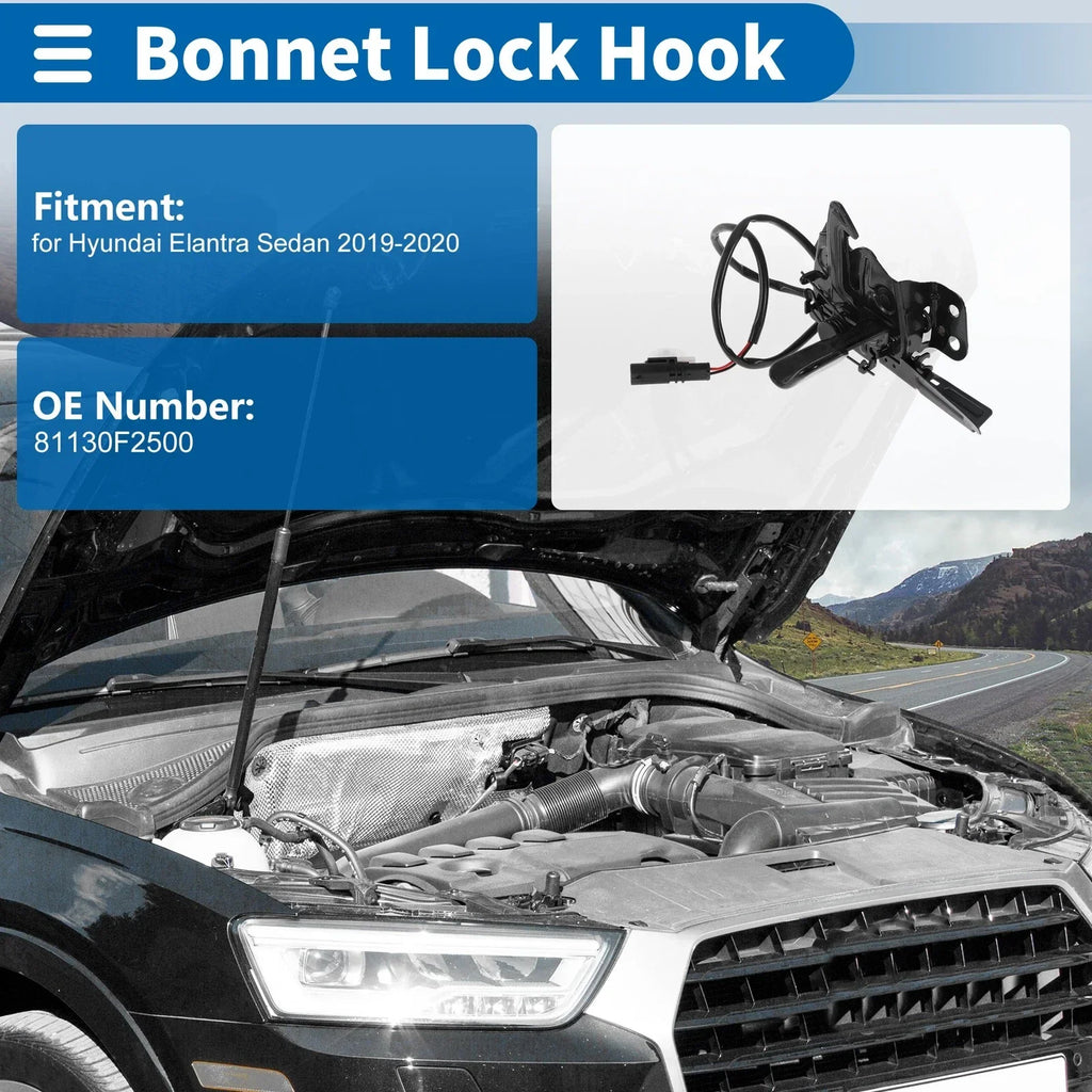 Hood Latch Assembly for Hyundai Elantra Sedan (2019-2020) 1 x Pc