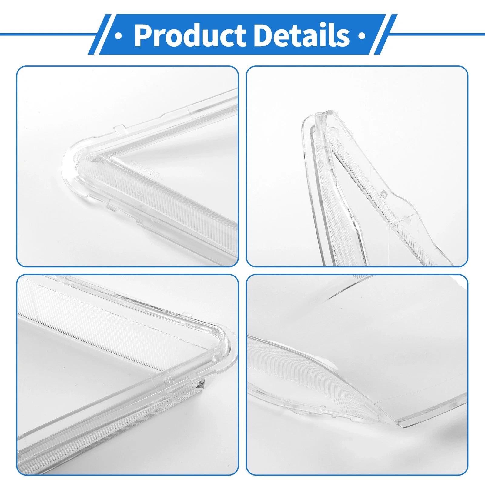1 Pcs Headlight Lens Cover for Honda Acura (2007–2013) PC Clear