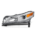 Left Side Projector Headlight Lamp for Acura TL (2009–2011) Chrome/Amber