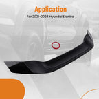 Rear Trunk Spoiler for Hyundai Elantra (2021–2024) R Style High Kick Gloss Black