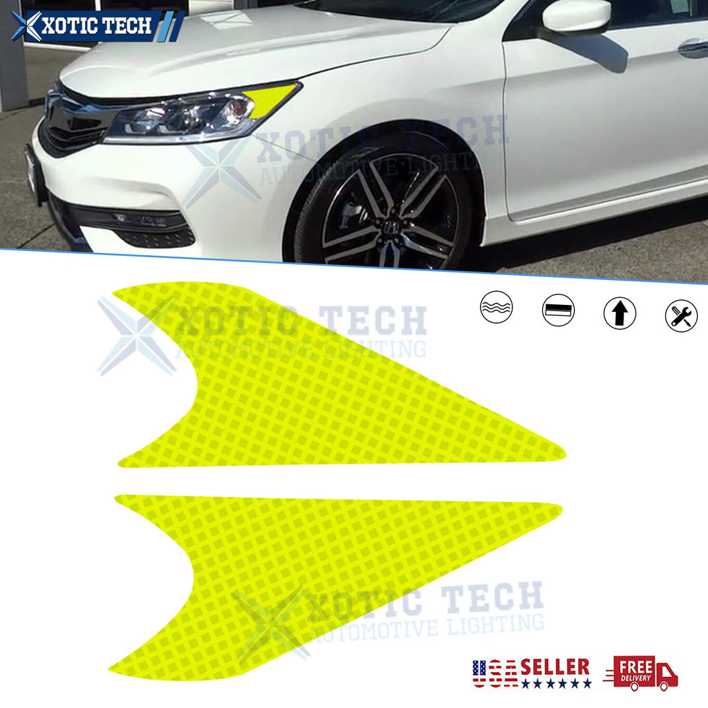Reflective Headlight Eyelids Warning Sticker for Honda Accord (2013–2024)
