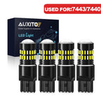 Set of 4 AUXITO LED White Back Up Reverse Light Bulbs for Various Models (YYYY–YYYY)