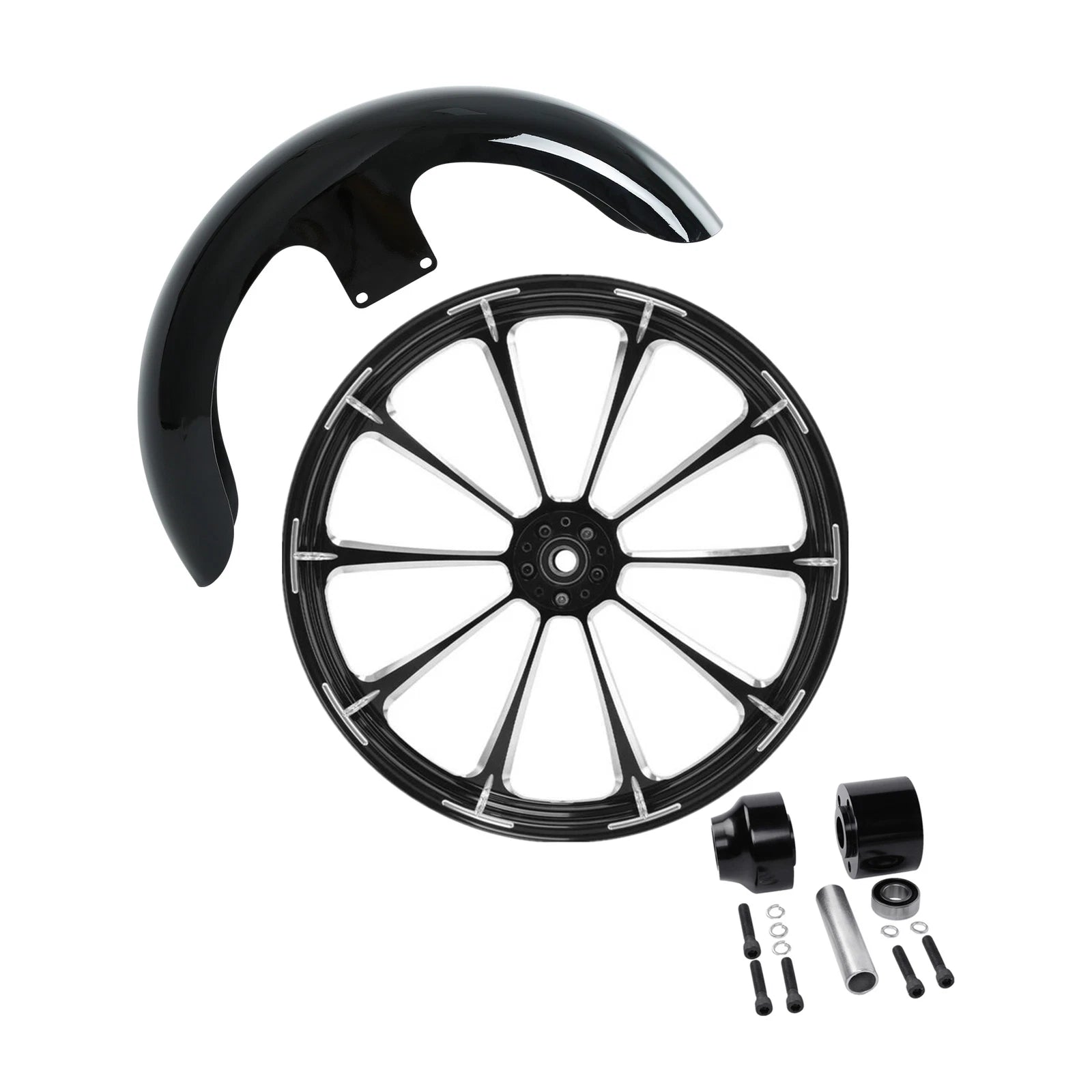 21" Front Fender Wheel Rim & Single Hub for Harley Touring (2008–2013)
