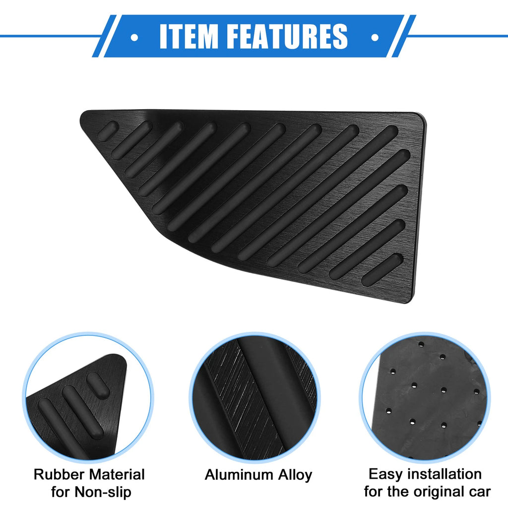 Foot Rest Pedal Cover for Toyota Corolla (2019–2020) Aluminum Alloy Black