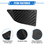 Foot Rest Pedal Cover for Toyota Corolla (2019–2020) Aluminum Alloy Black