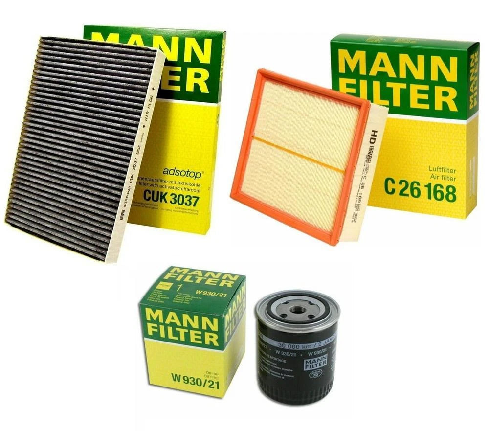 Mann Oil Air Carbon Cabin Filter Service Kit for Audi A6 Allroad (2012–2018)