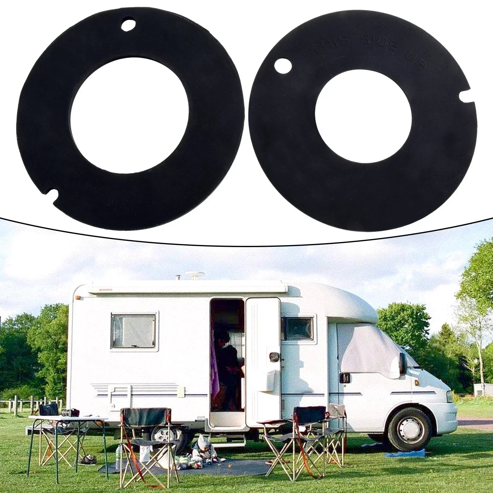 1 Pair RV Toilet Rubber Bowl Seal Kit for Dometic/Sealand/Mansfield/VacuFlush