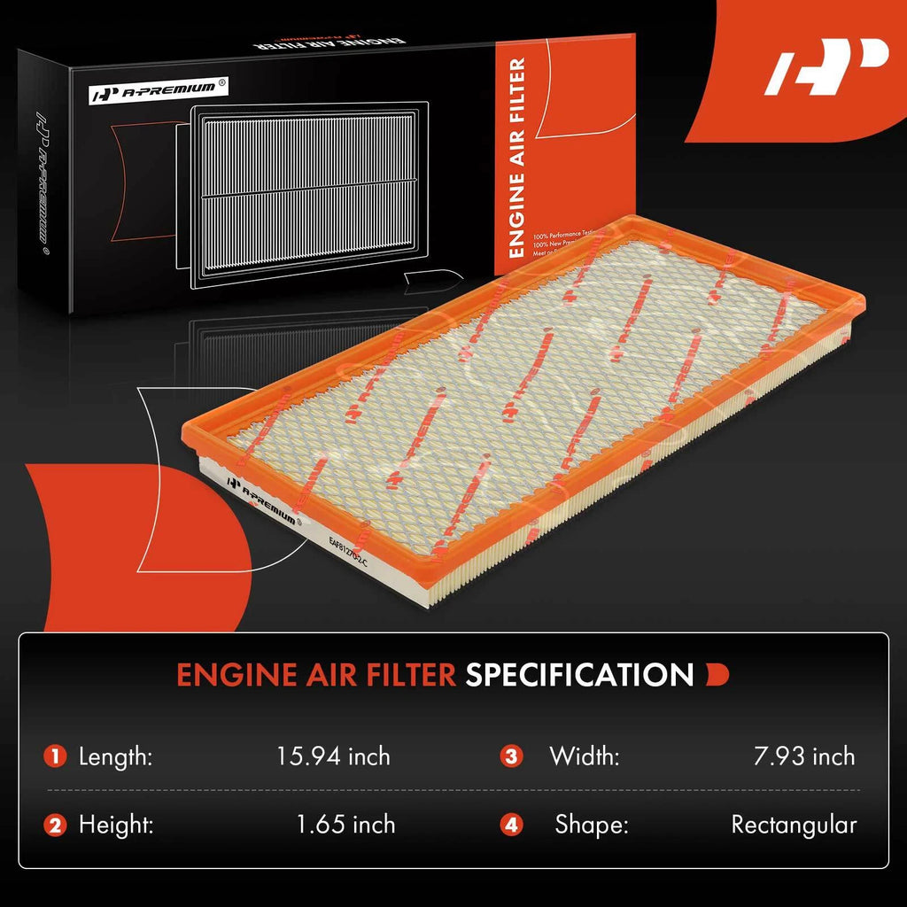 2X Engine Air Filter for Chevrolet Tahoe, Blazer, GMC Yukon (1994–1996)