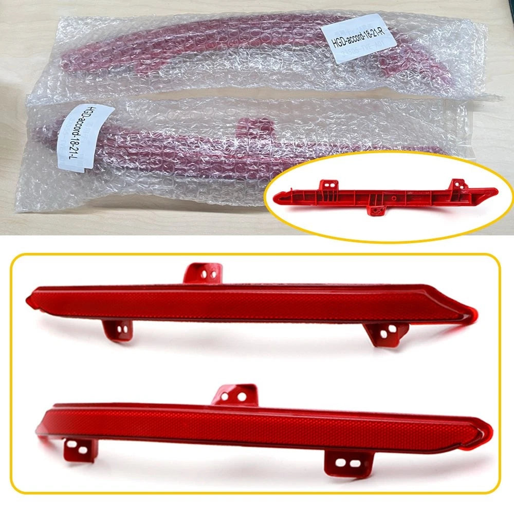 2X Rear Bumper Reflector Light Tail Lamp Case for Honda Accord (2018–2022)