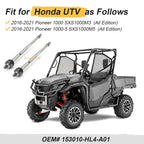 Left & Right Tie Rods for Honda Pioneer 1000 SXS1000M3 SXS10M3 (2016–2021)