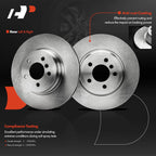 Set of 2 Rear Disc Brake Rotors & Ceramic Pads for BMW X5 X6 (2007–2019)