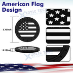 Colored American Flag Car Cup Holder Coaster Insert for 4 Packs (-)