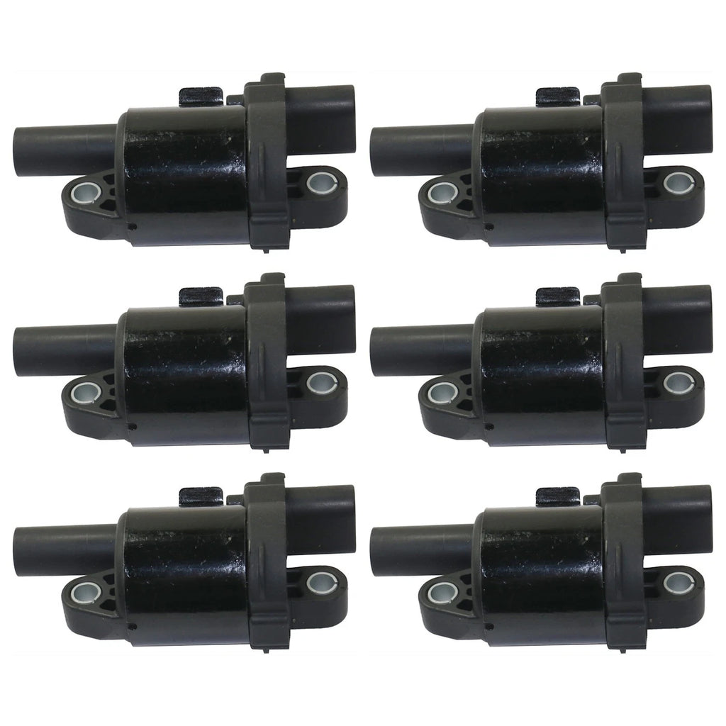 Set of 6 Ignition Coils for Chevy Express Van, Tahoe, GMC 2500