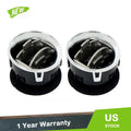 Set of 2 Chrome Dashboard AC Heater Air Vents for Ford F-150 (2009–2014)