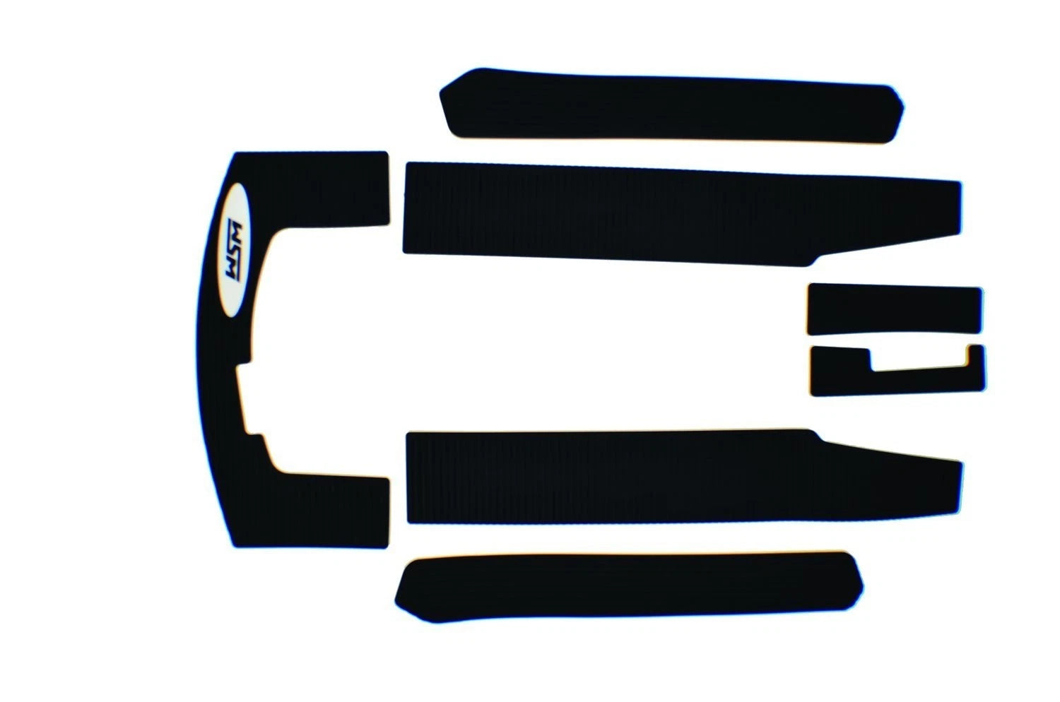 WSM Traction Mat for Yamaha 650/701 Wave Runner III (1990–1997) - Black - 012-221BLK