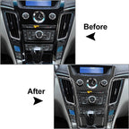 6Pcs Carbon Fiber Interior Center Console Trim for Cadillac CTS (2008–2013)