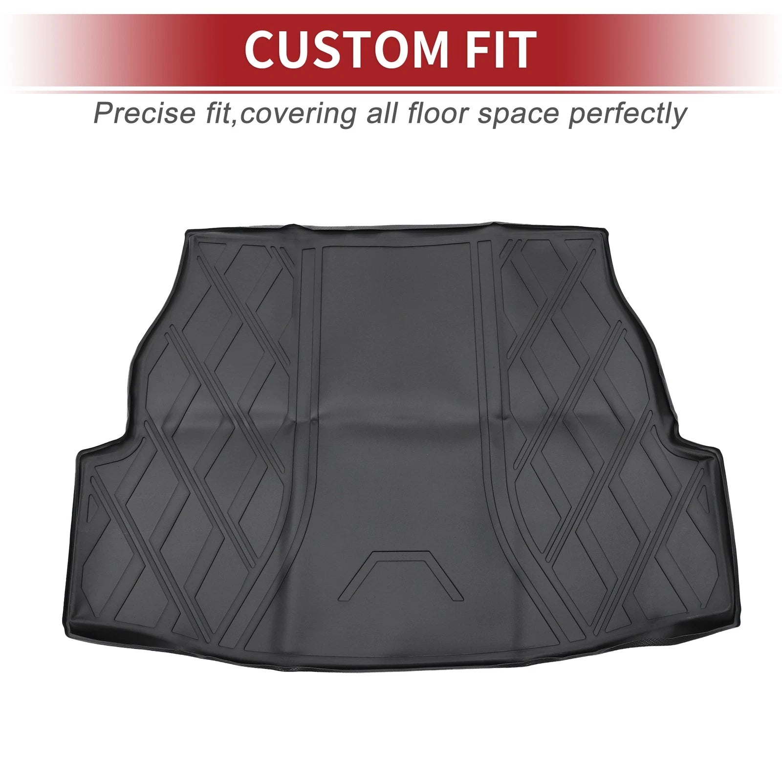 Cargo Liner Rear Trunk Mat for Toyota RAV4 (2019–2024) TPE Diamond Pattern