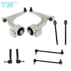 8X Control Arm Sway Bar Tie Rod Kit for Chevrolet Malibu (2004–2012) Pontiac G6 (2005–2010)