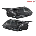 Set of 2 Projector Halogen Headlights for Ford Fusion (2010–2012) Black Housing