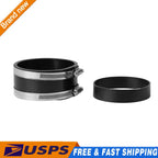Air Intake Coupler with Clamps for 4" O.D to 4" or 4" to 3.75"