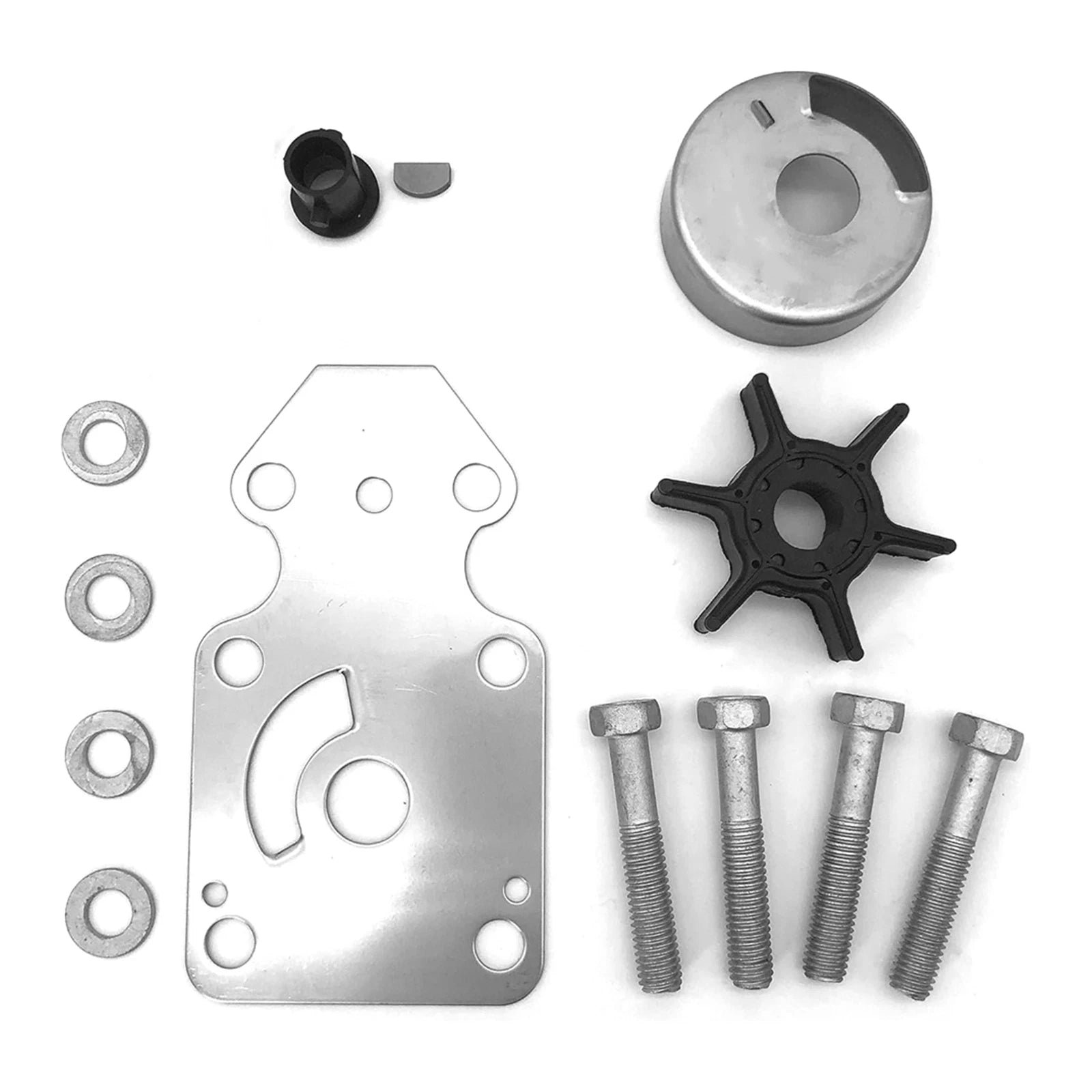 Water Pump Repair Kit for Yamaha 9.9 15 HP Outboard Engine (Fits 1990–2023)