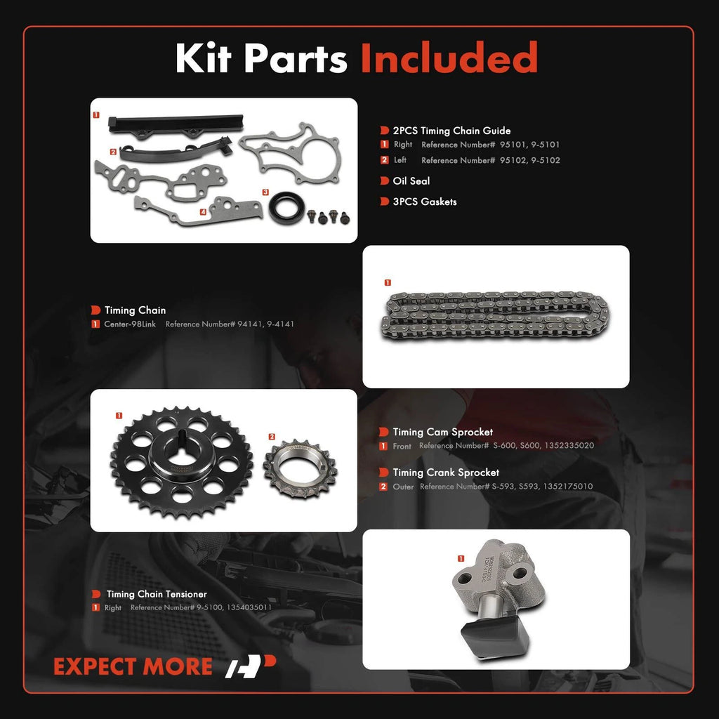 Timing Chain Kit for Toyota 4Runner Celica Pickup (1983-1984)