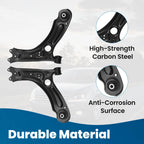 2X Front Lower Control Arms for Volkswagen Jetta (2011–2018)