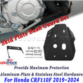 Skid Plate Bash Guard for Honda CRF110F (2019–2024) W/ Hardware, Aluminum