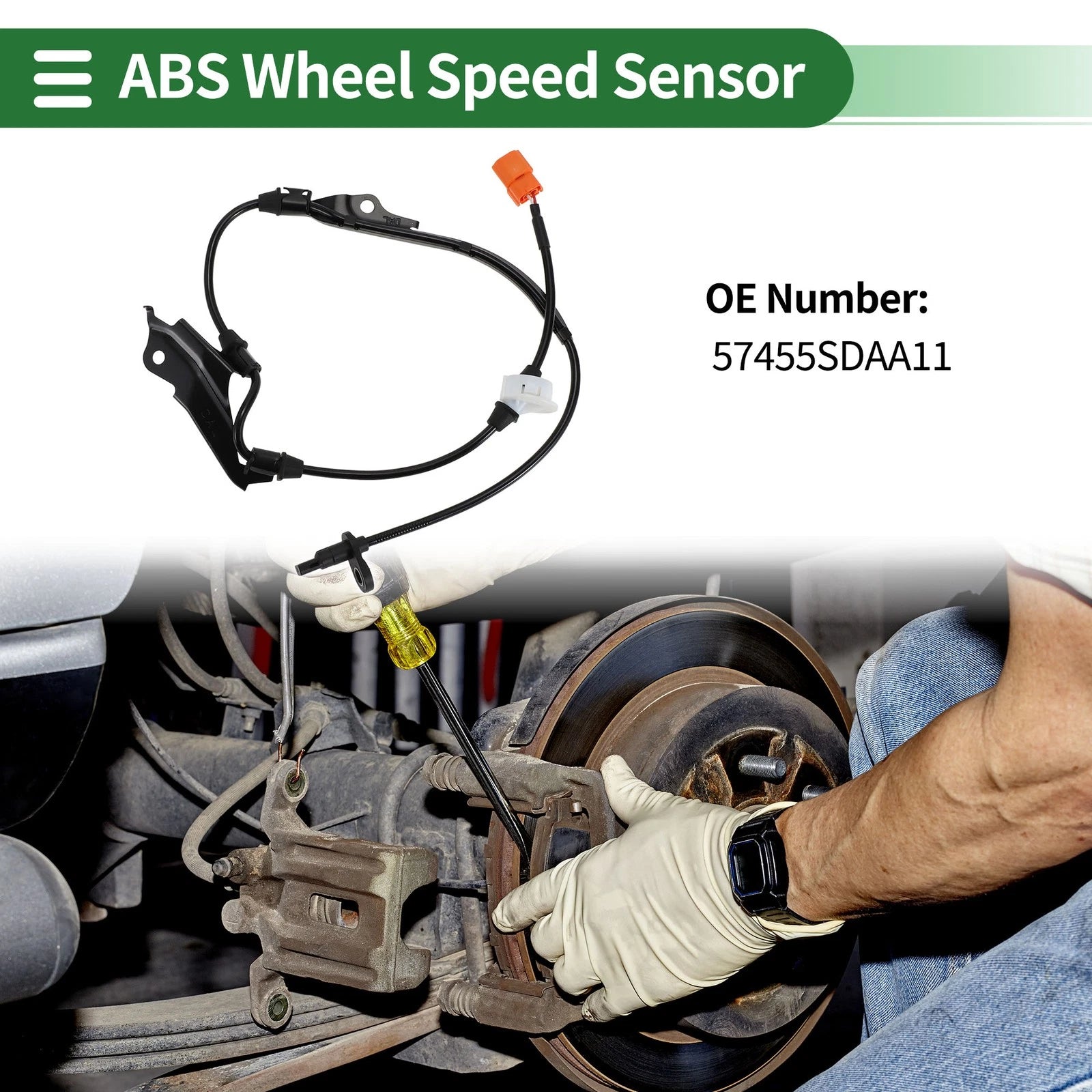 ABS Wheel Speed Sensor for Honda Accord (2006–2007) ABS No. 57455SDAA11