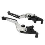 Silver Extendable Brake Clutch Levers for Suzuki GSXR600 GSXR750 GSXR1000 (06-10)