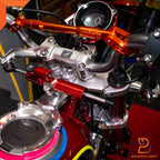 Red Hyper Pro Steering Damper Stabilizer for Monkey 125 Z125 (2021-2024)