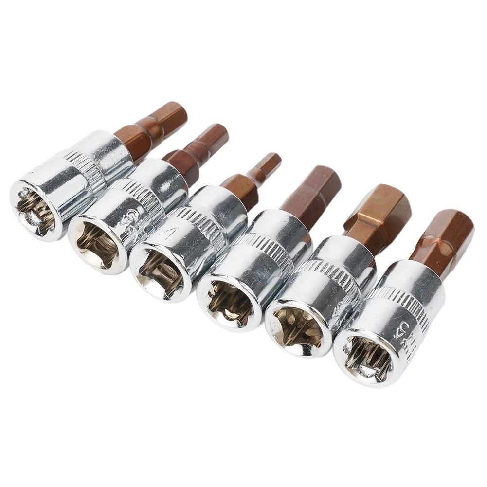 1/4 Inch Hex Socket Bit Set H3 H4 H5 H6 H7 H8 for Automotive