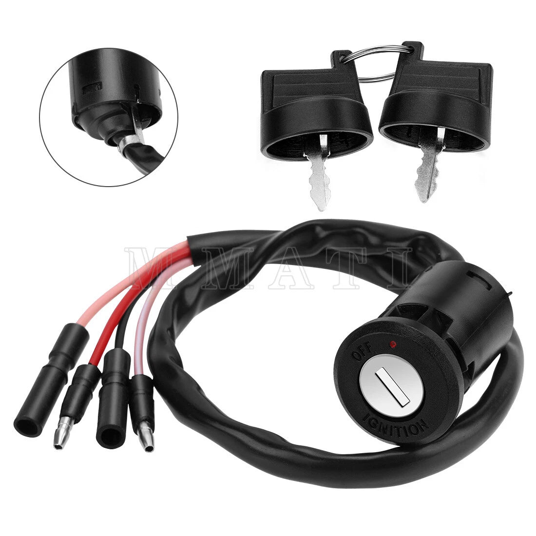 Ignition Key Switch for Honda FourTrax 300 TRX300FW TRX300 (1988–2000)
