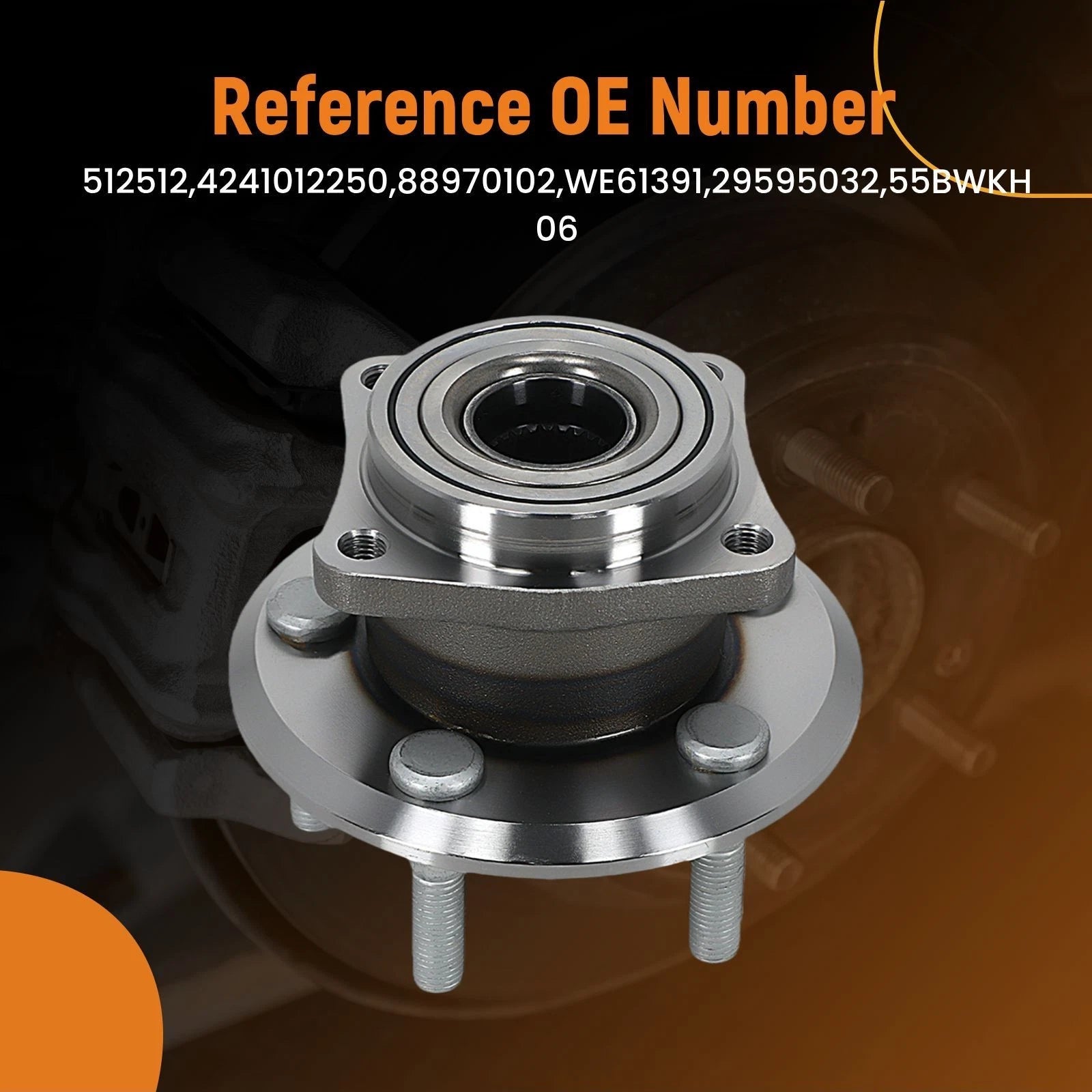 Rear Wheel Bearing Hub for Toyota Matrix AWD (2003–2006)