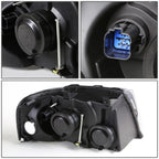 Pair of Headlights for Ford Expedition (2003–2006) - Black Housing, Clear Corner