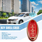 Silicone Key Fob Case Cover for Infiniti QX80 (2014) - Red
