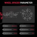 4x 15mm & 20mm HubCentric Wheel Spacers 5x120 14x1.5 for Tesla X (2016–2023)
