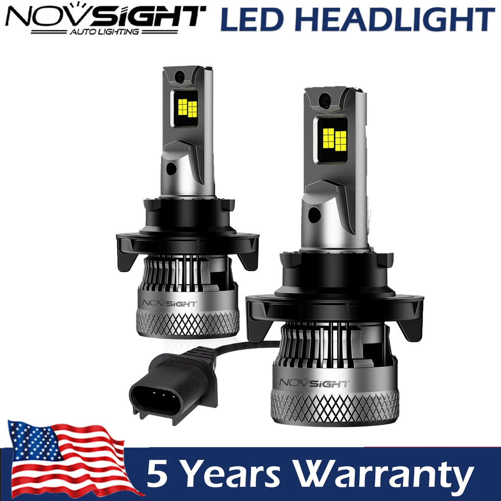 H13 9008 LED Headlight Bulbs Kit for 6500K White