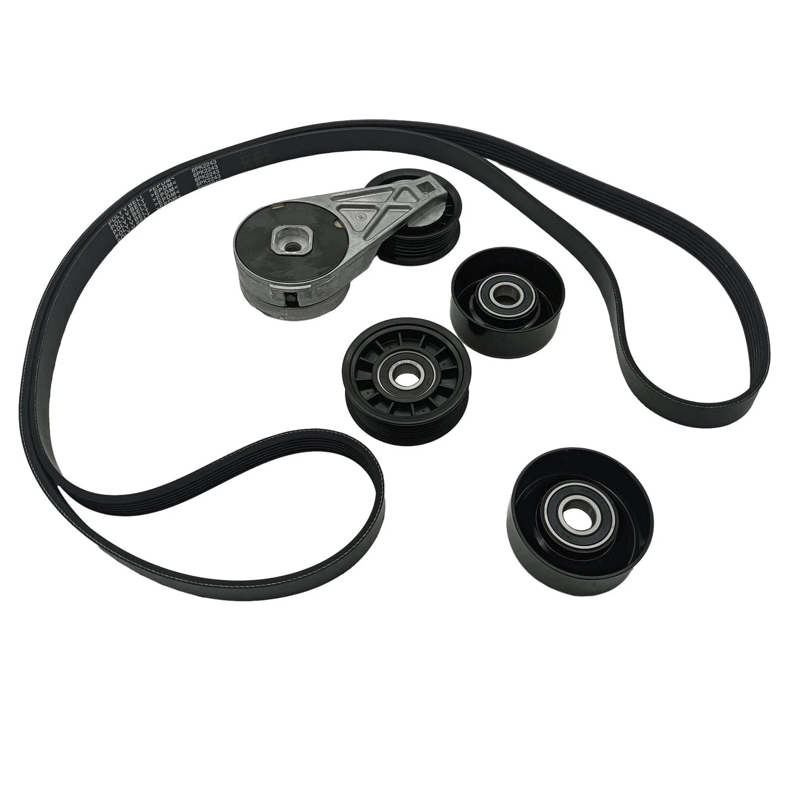 Serpentine Belt Drive Component Kit for Chevy Malibu (2004–2006) Pontiac G6 (2005–2006)