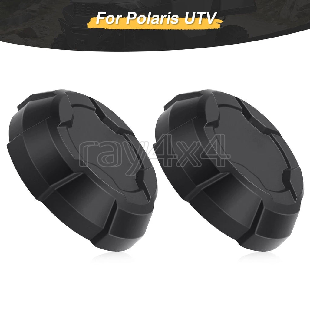 Set of 2 Matte Black Rim Caps for Polaris Ranger Crew SP 570 (2022–2025) 1525243-458